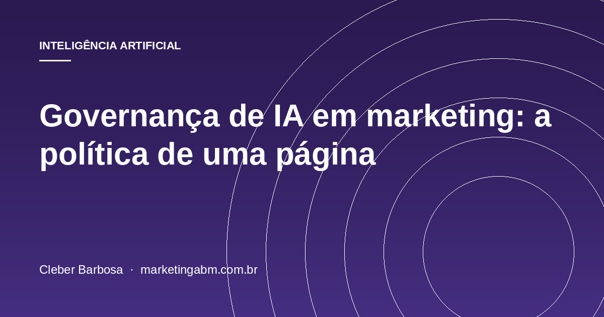 Agentes autônomos em marketing: onde cabe e o que precisa antes — capa do artigo