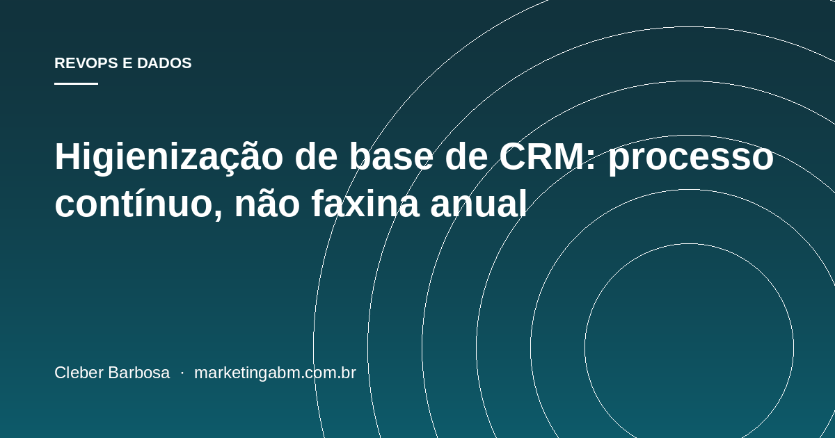 Modelo de dados de contas: a camada que trava tudo o resto — capa do artigo