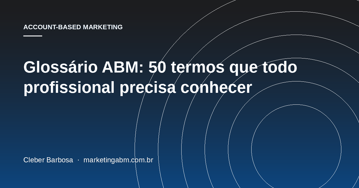 Glossário ABM: 50 termos que todo profissional precisa conhecer — capa do artigo