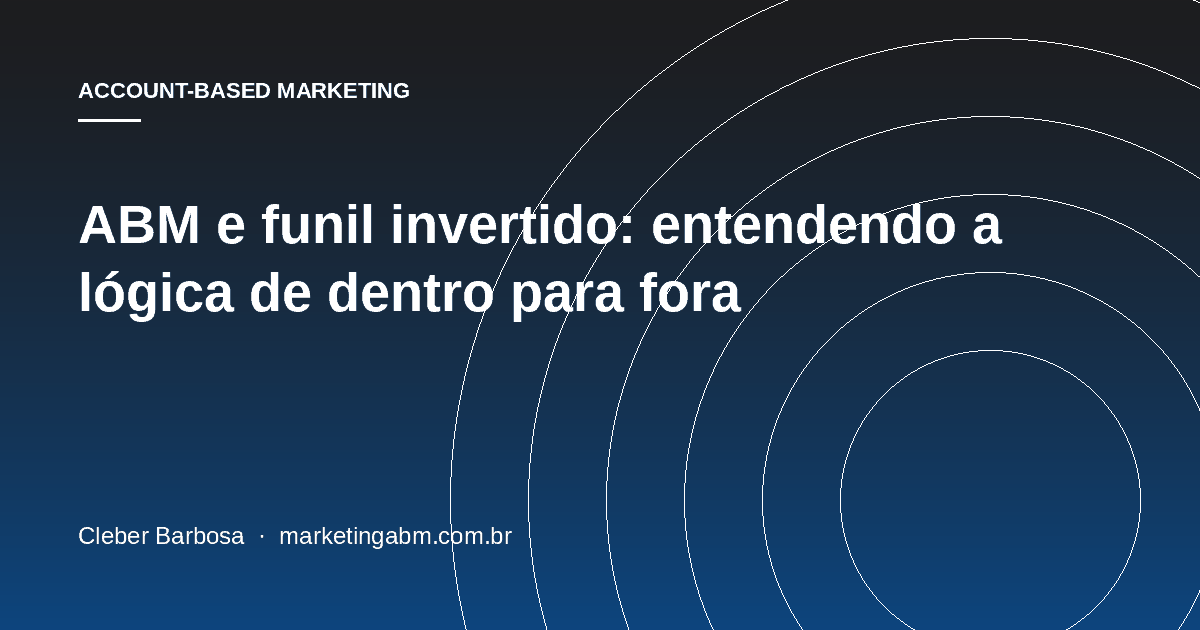 ABM e funil invertido: entendendo a lógica de dentro para fora — capa do artigo