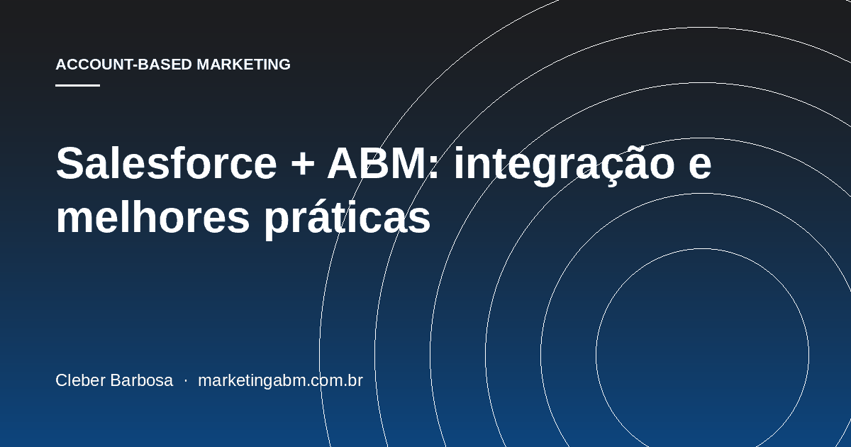 Salesforce + ABM: integração e melhores práticas — capa do artigo
