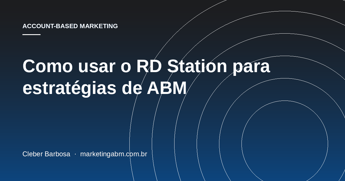 Como usar o RD Station para estratégias de ABM — capa do artigo
