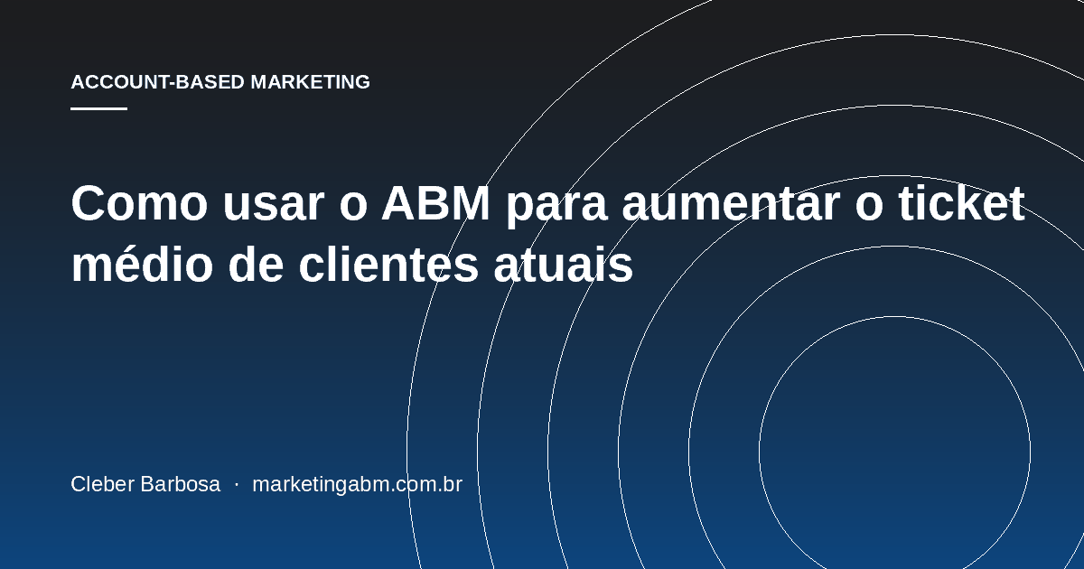 Como usar o ABM para aumentar o ticket médio de clientes atuais — capa do artigo